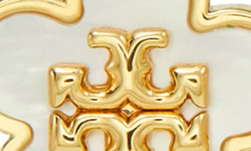 Tory Burch Flower Stud Earrings In White