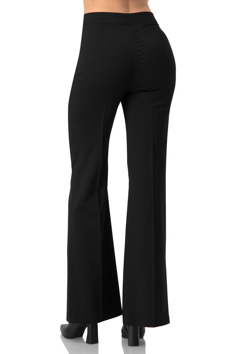 Classic Tailored Straight-Leg Pants, Alternate, color, Black