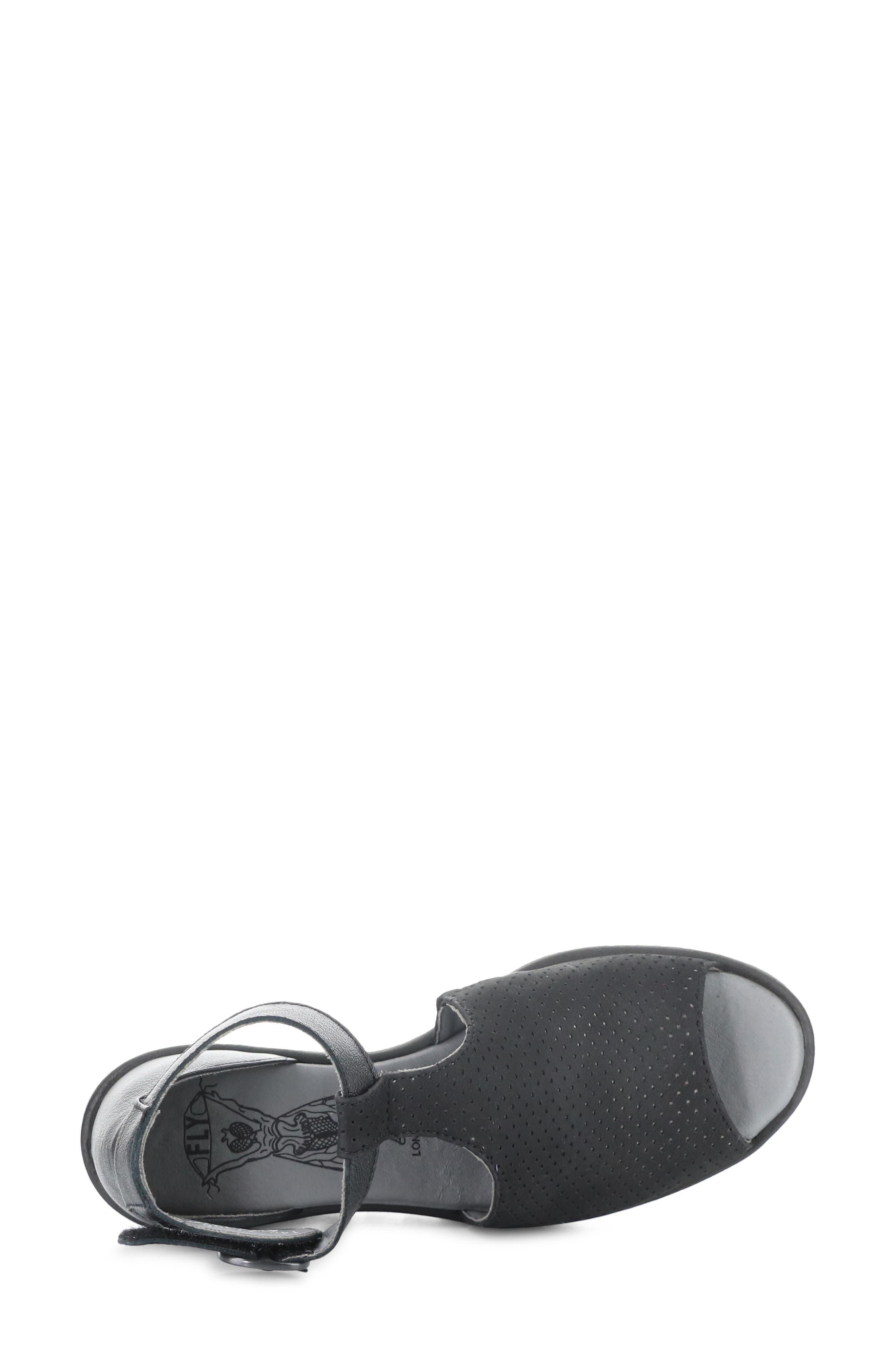 Fly London Lemo Ankle Strap Platform Wedge Sandal, Alternate, color, 