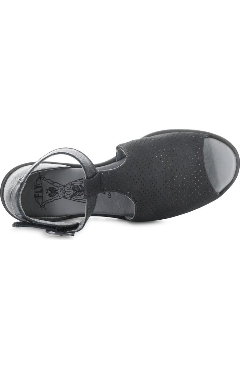 Fly London Lemo Ankle Strap Platform Wedge Sandal, Alternate, color,