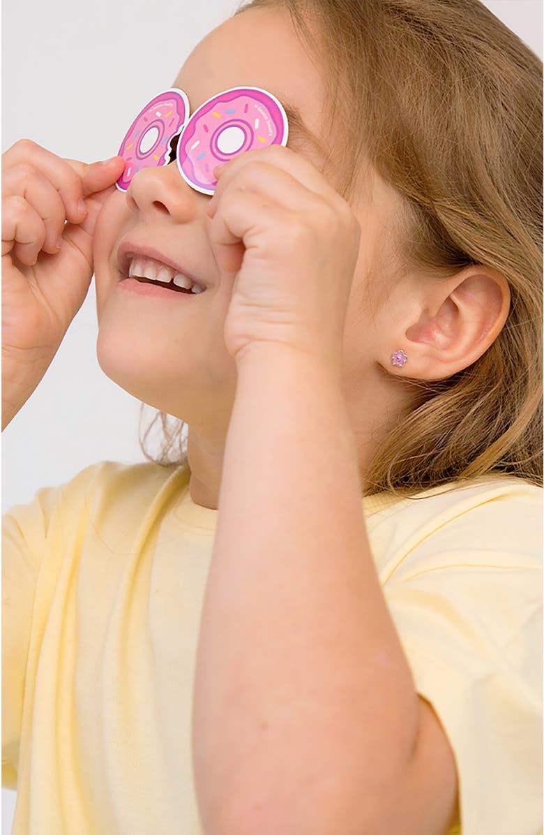 In Season Jewelry Groovy Flower Earrings, Alternate, color, Pink