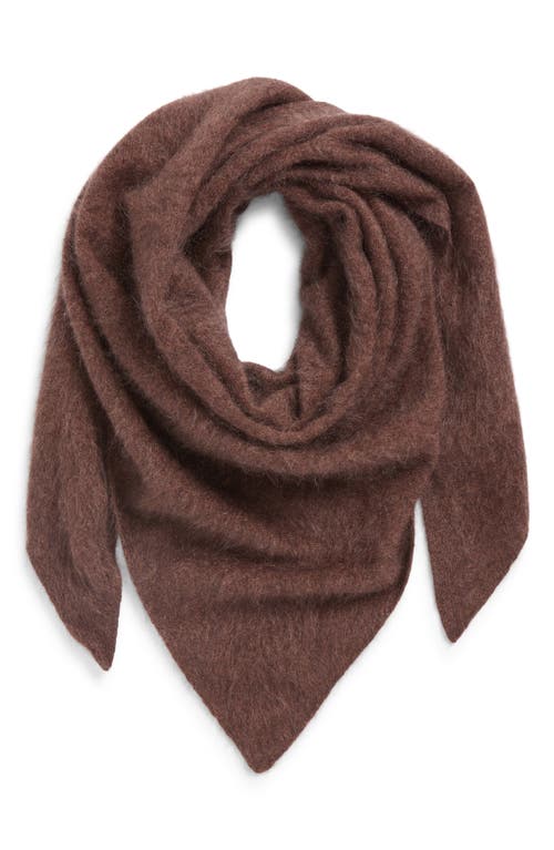 Nordstrom Brushed Cashmere Scarf In Brown