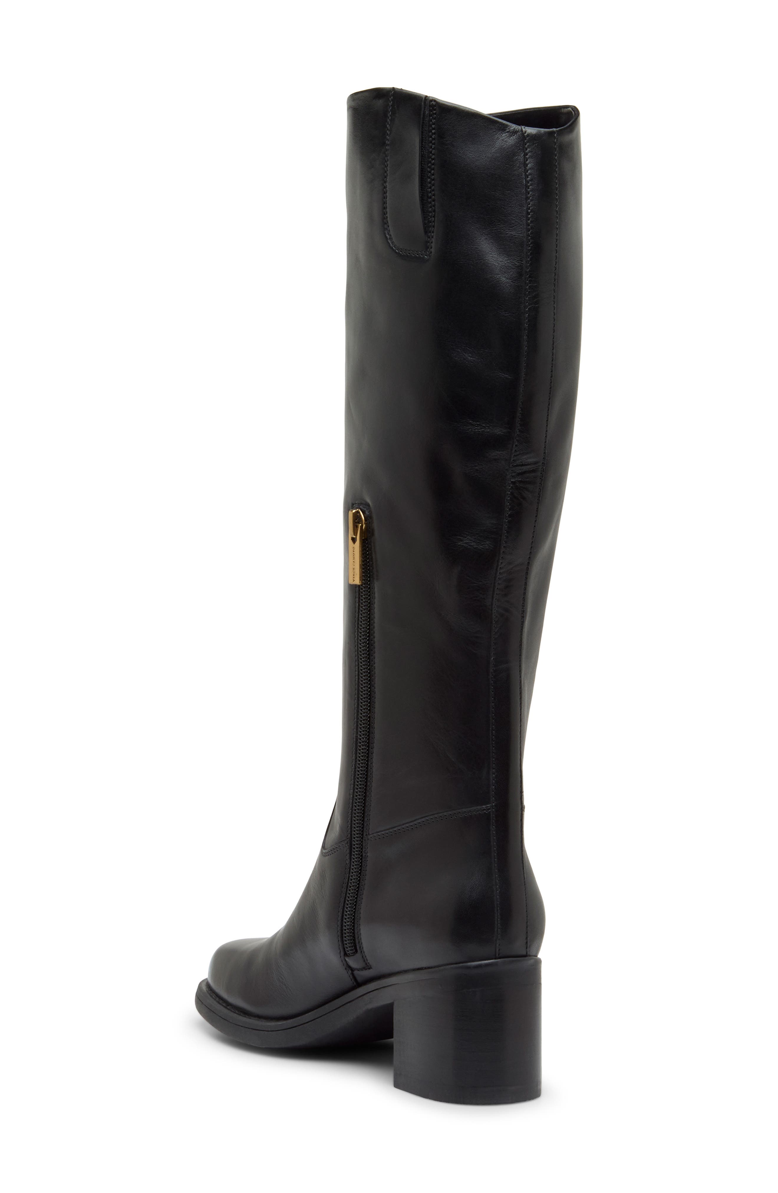 Alesa Knee High Boot, Alternate, color, BLACK
