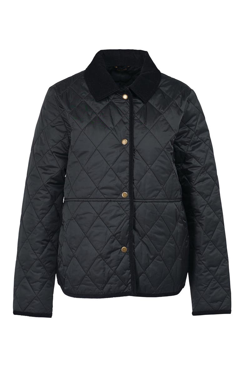 Clydebank Quilted Jacket, Alternate, color, BLACK