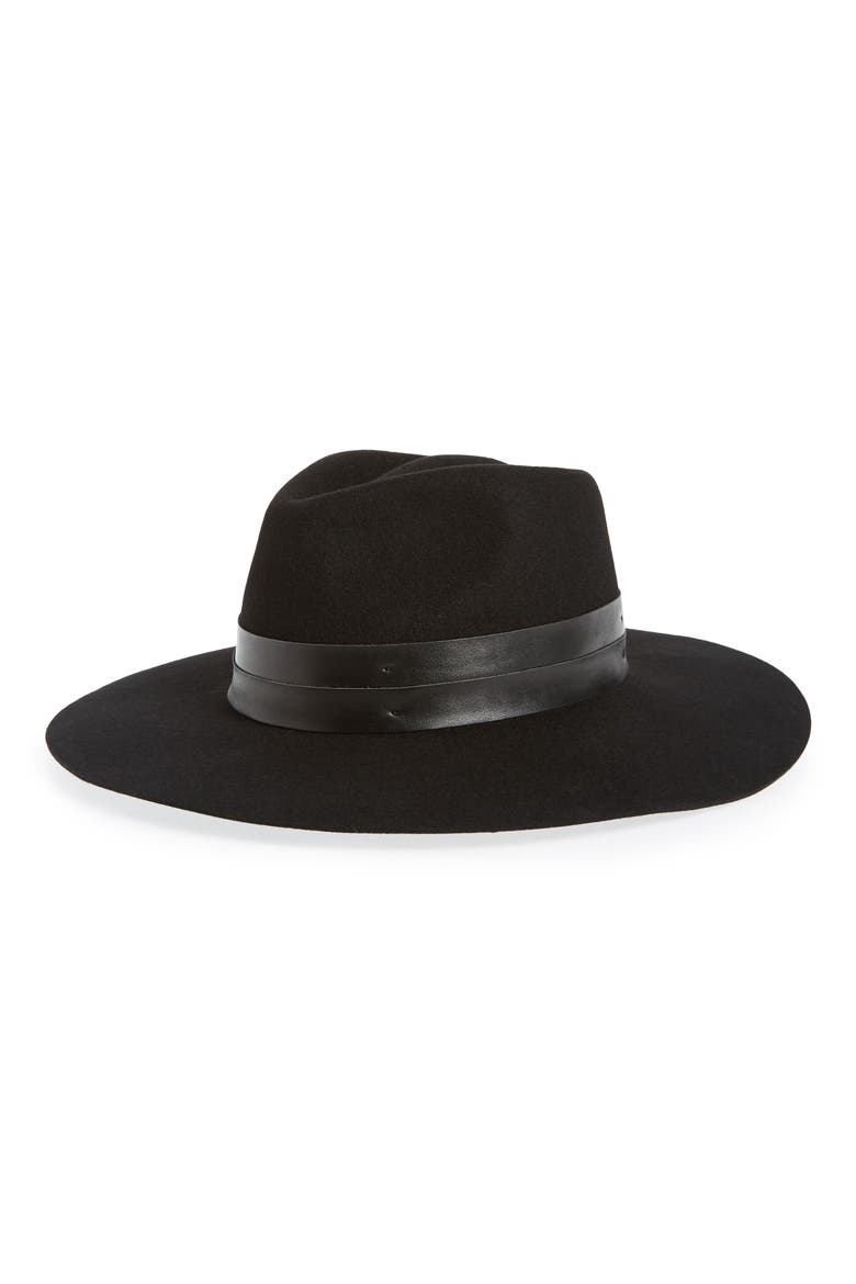Wide Brim Hat, Main, color, BLACK