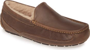 Suede Ugg Ascot Matte Leather Slippers UGG® Ascot Leather Slipper
