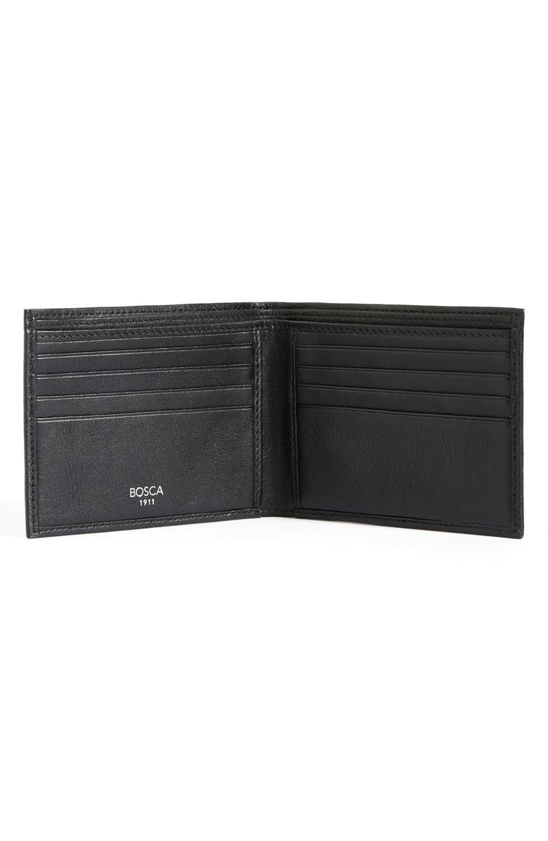 Bosca ID Passcase Wallet, Alternate, color, Black Nappa Vitello
