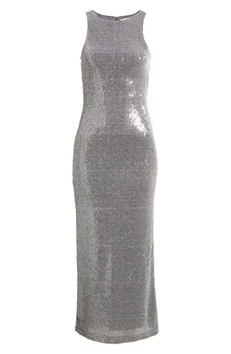 Rare London Sequin Sleeveless Column Gown, Main, color, 