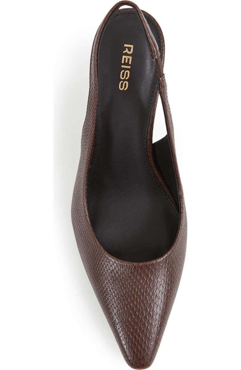 Reiss Lorena Slingback Pump, Alternate, color, Chocolate