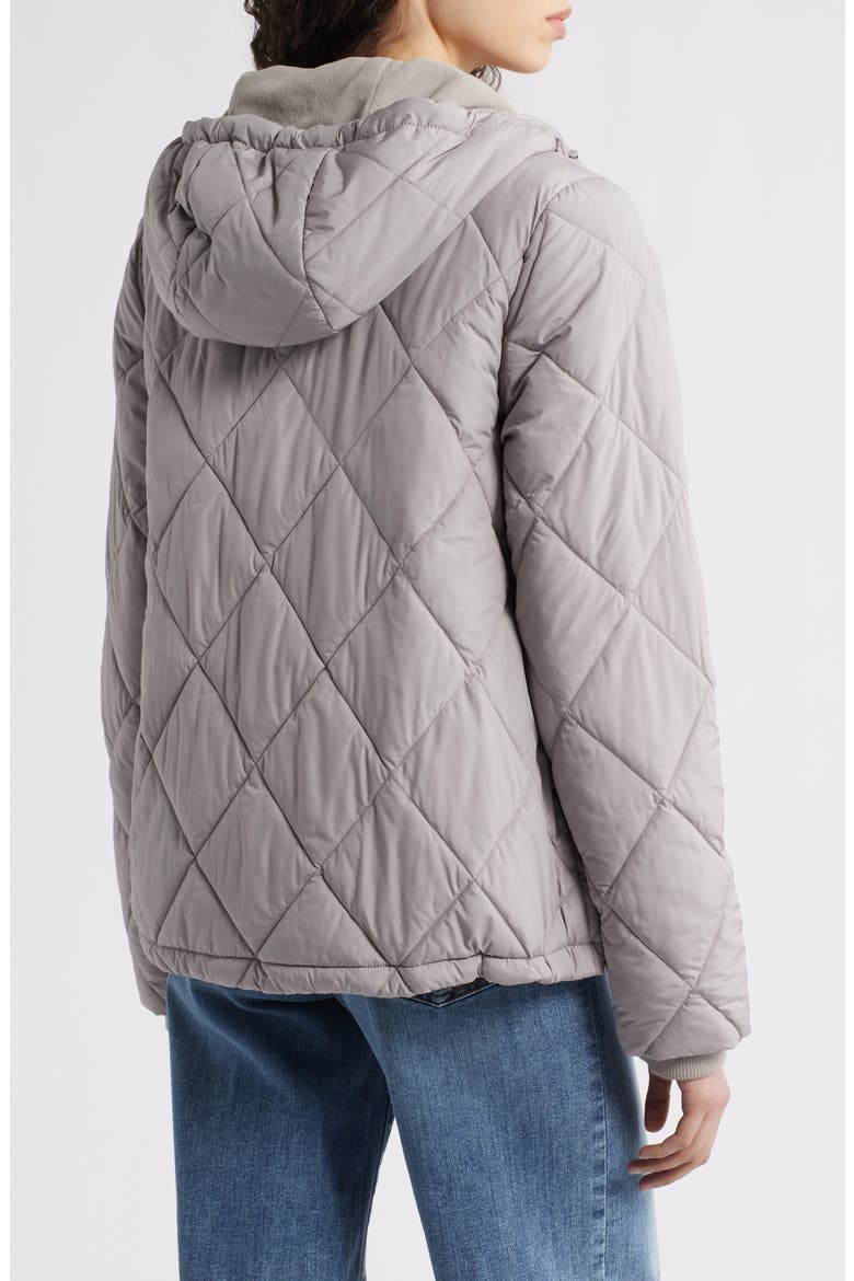 Quilted Packable Puffer Jacket, Alternate, color, ASH