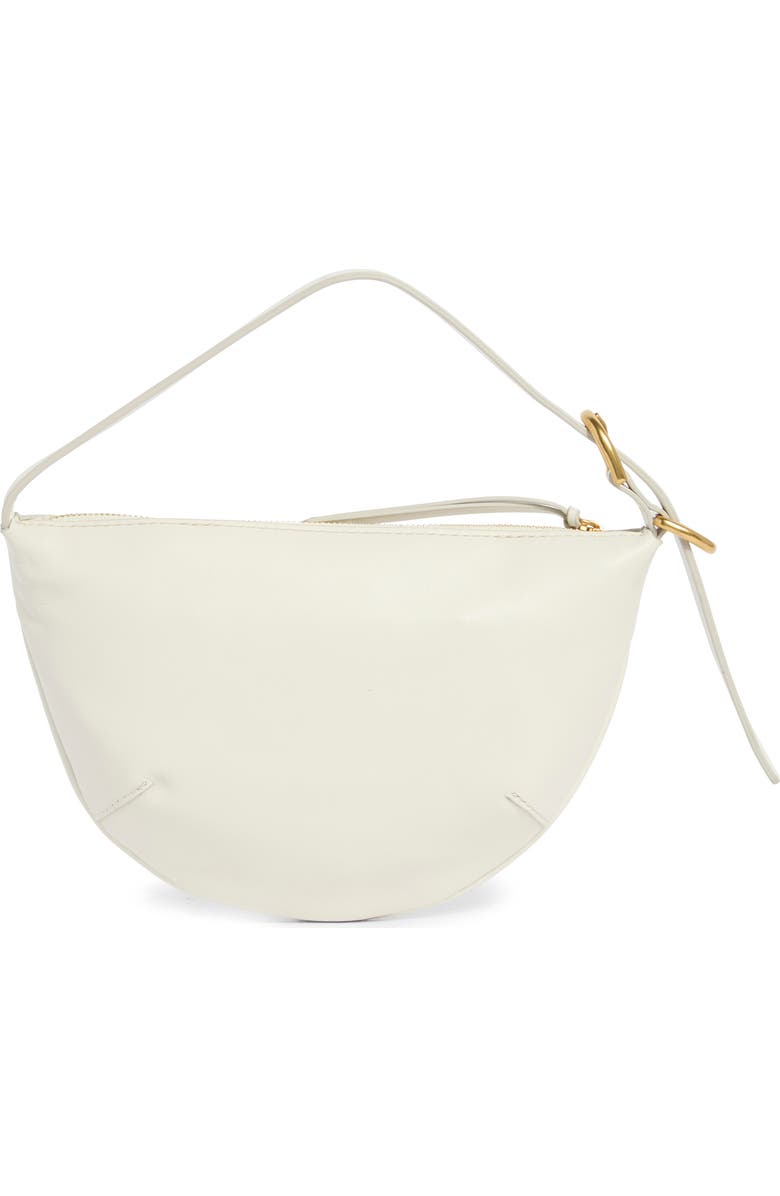 rag & bone Small Mercer Leather Hobo Bag, Alternate, color, White