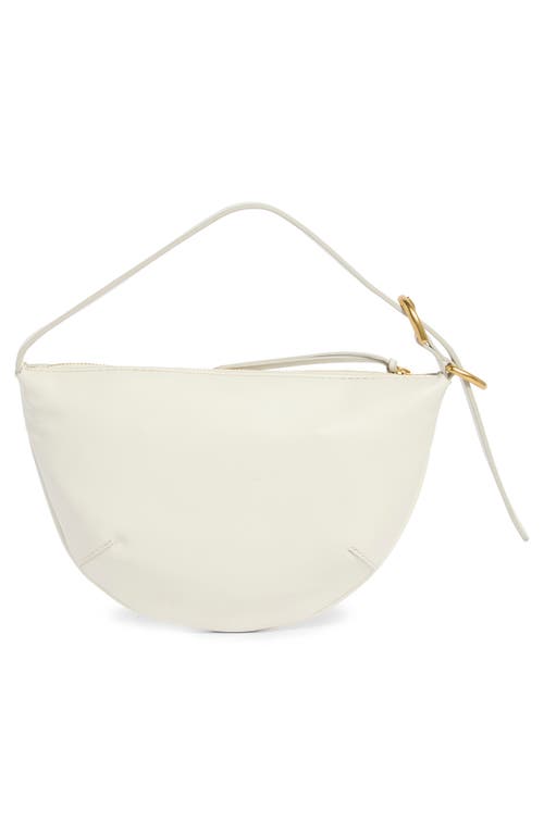 Rag & Bone Small Mercer Leather Hobo Bag In White