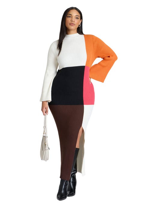 Colorblocked Maxi Dress (Plus Available)