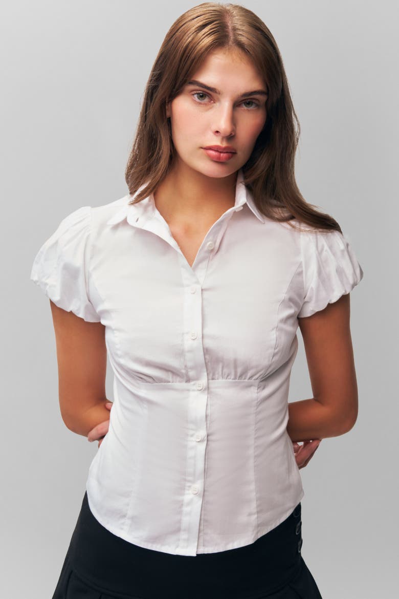 Liana Top, Alternate, color, White