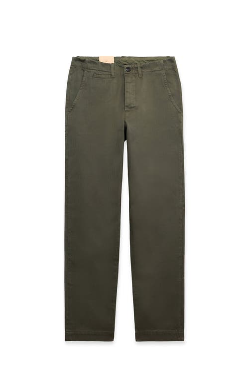 Fortela Wallace Herringbone Trousers In Green