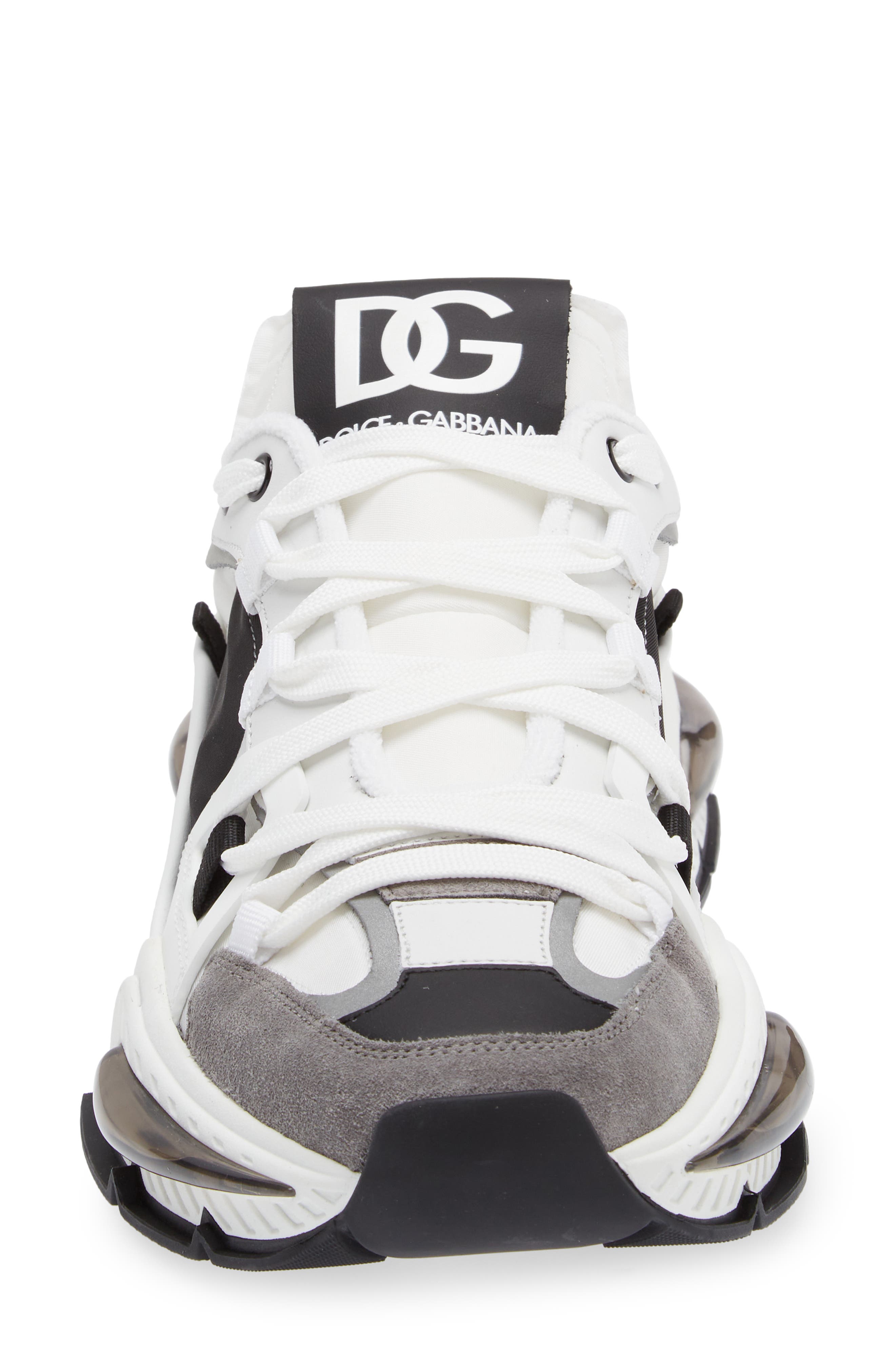 Dolce&Gabbana Airmaster Low Top Sneaker, Alternate, color, White/ Black