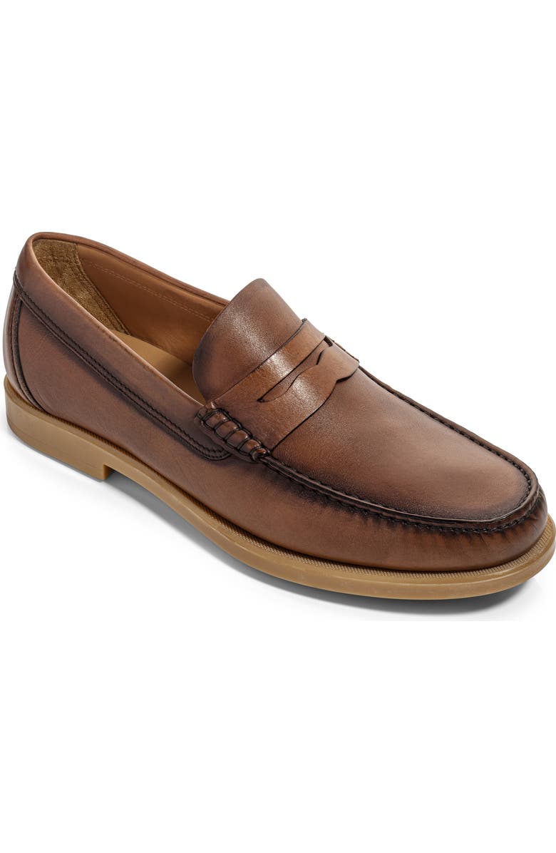 TO BOOT NEW YORK Bennett Penny Loafer, Main, color, Cognac