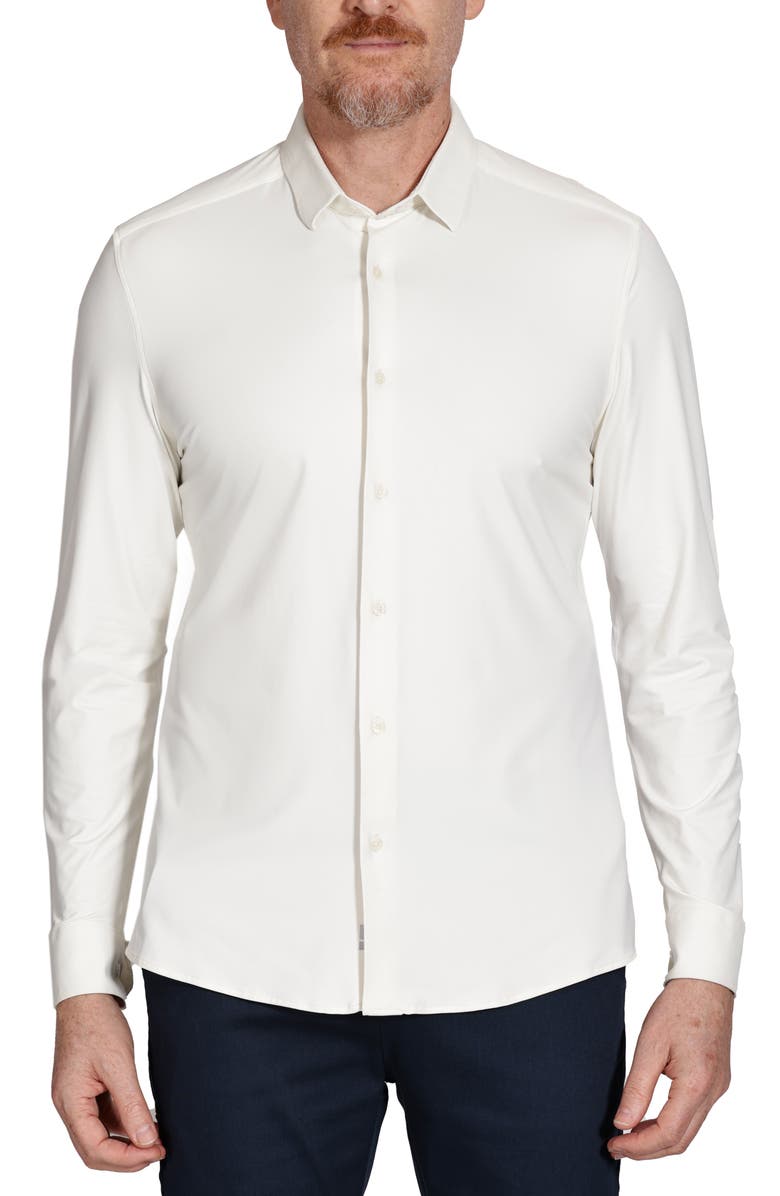 URBAN PERFORMANCE Recovery Long Sleeve Tech Shirt, Main, color, Off White