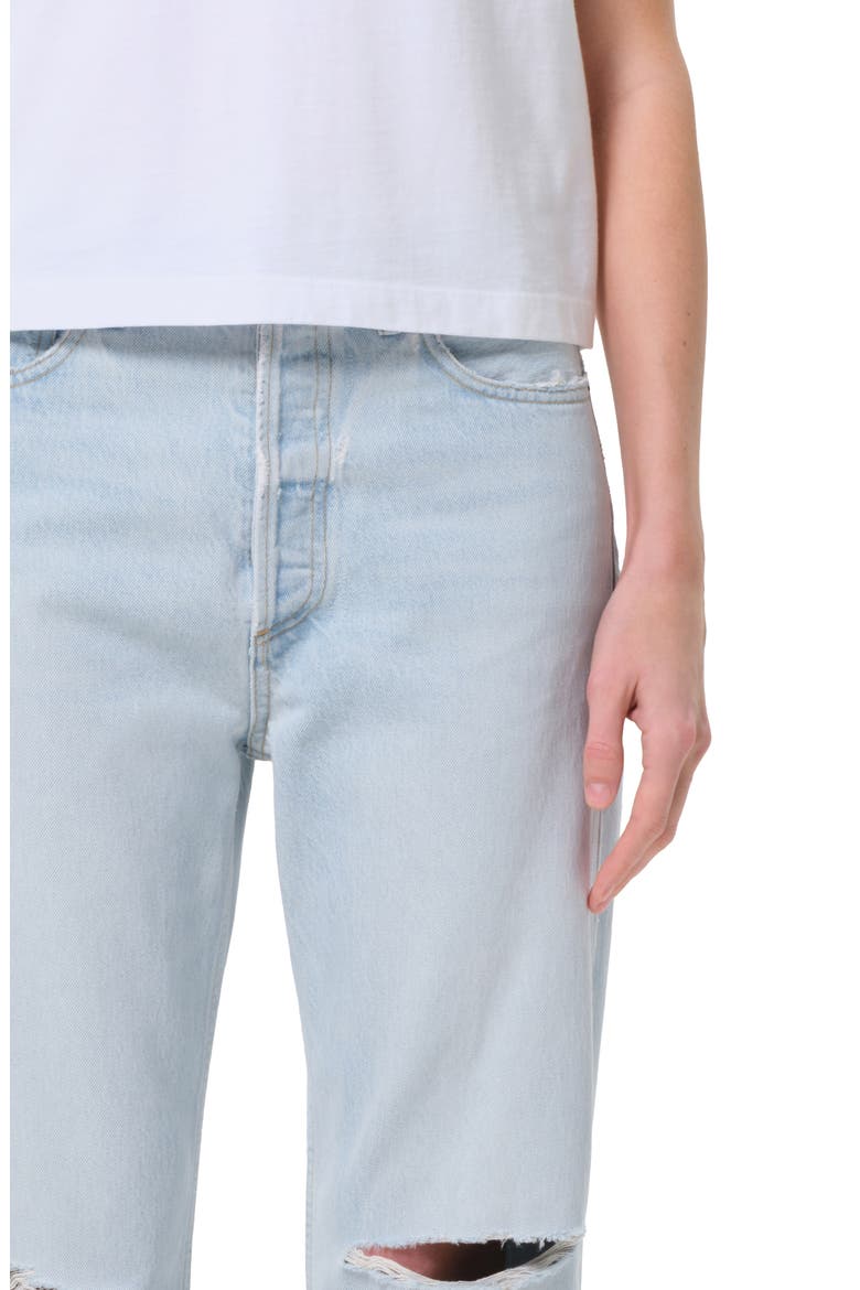 '90s Ripped Mid Rise Crop Relaxed Straight Leg Jeans, Alternate, color, REQUIEM