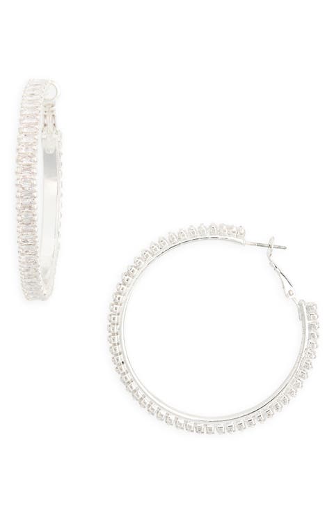Crystal Hoop Earrings