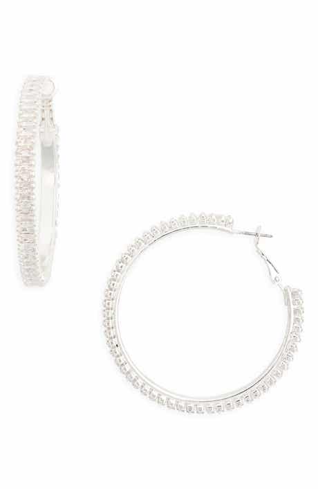 Tasha Crystal Hoop Earrings