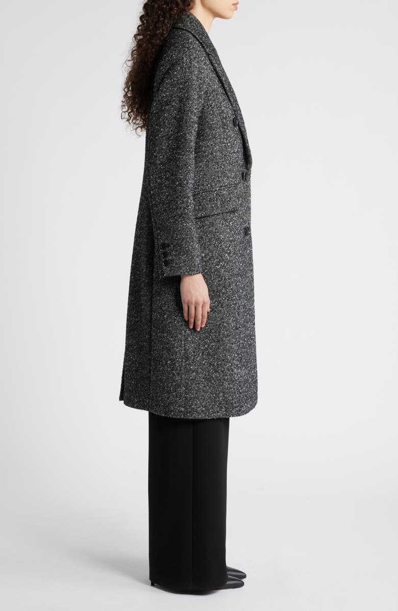 BCBG Max Azria Slim Fit Double Breasted Coat, Alternate, color, 