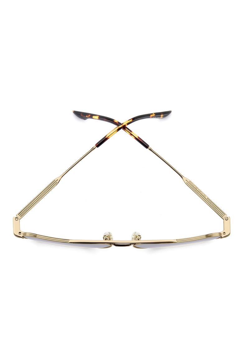 Navigator 57mm Aviator Sunglasses, Alternate, color, GOLD/ BLUE SF AR