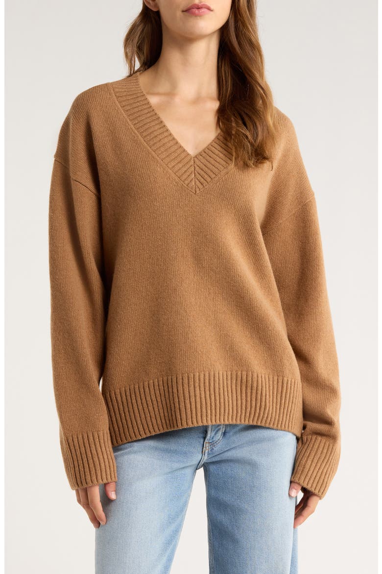 Jadey Oversize Cashmere Sweater, Main, color, CAMEL