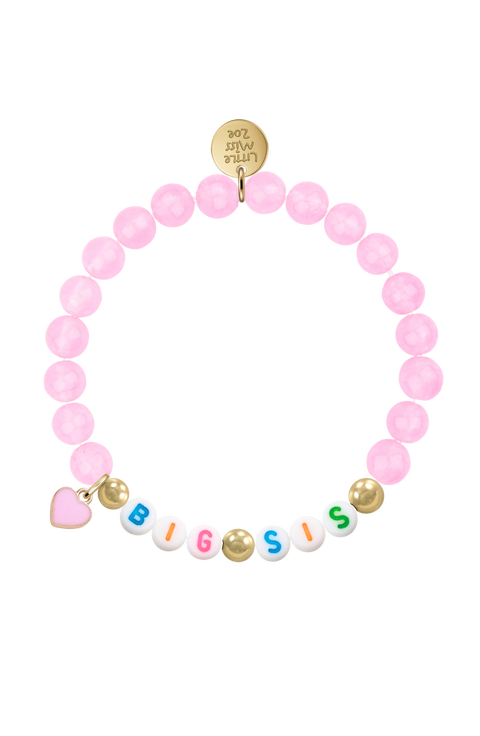 Semi-Precious Gemstone Big Sis Bracelet in Gift Pouch