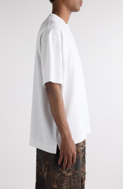 ACNE STUDIOS ACNE STUDIOS TOURIST LOGO EMBROIDERED COTTON T-SHIRT