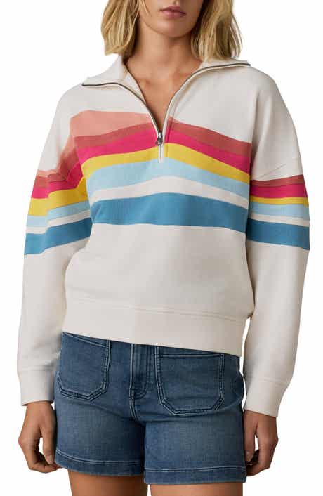 Soleil Quarter Zip Organic Cotton Terry Sweatshirt
