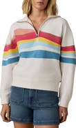 Faherty Soleil Quarter Zip Organic Cotton Terry Sweatshirt