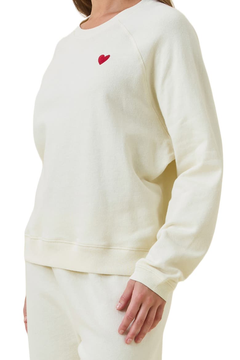 Most Wanted Pajama Sweatshirt, Alternate, color, SOFT CREAM
