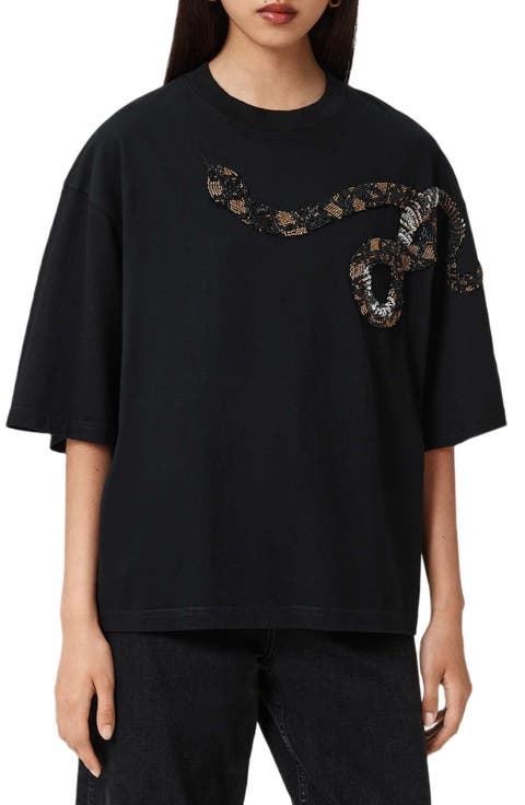 Ouros Amelie Embellished Cotton T-Shirt