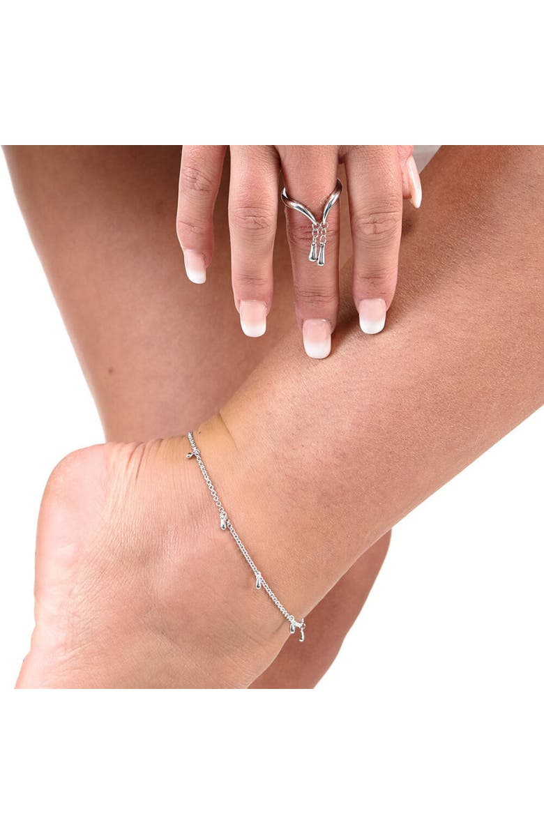 Lucy Quartermaine Multi Drop Anklet, Alternate, color,