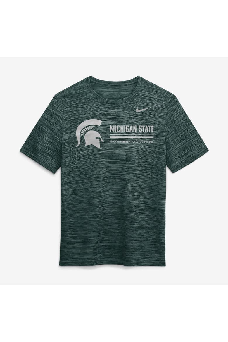 Men's Nike Green Michigan State Spartans Sideline Velocity Dri-FIT T-Shirt, Alternate, color, Green