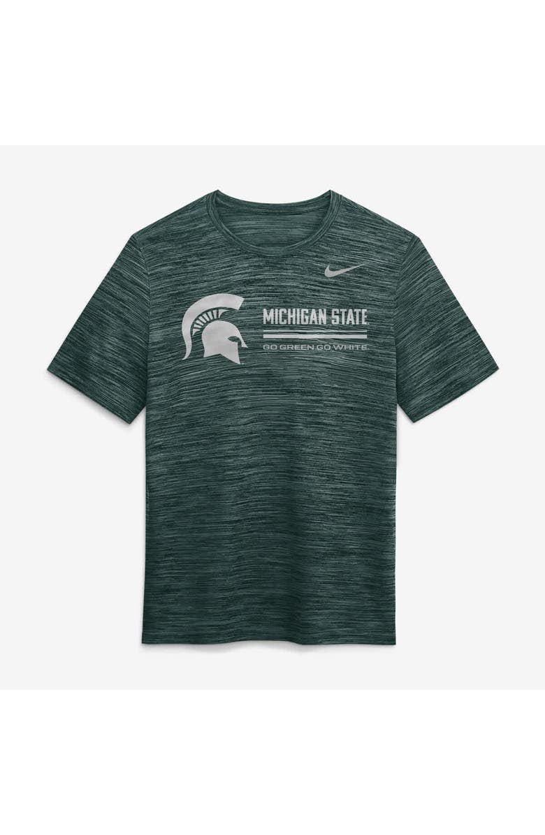Nike Men's Nike Green Michigan State Spartans Sideline Velocity Dri-FIT T-Shirt, Alternate, color, Green