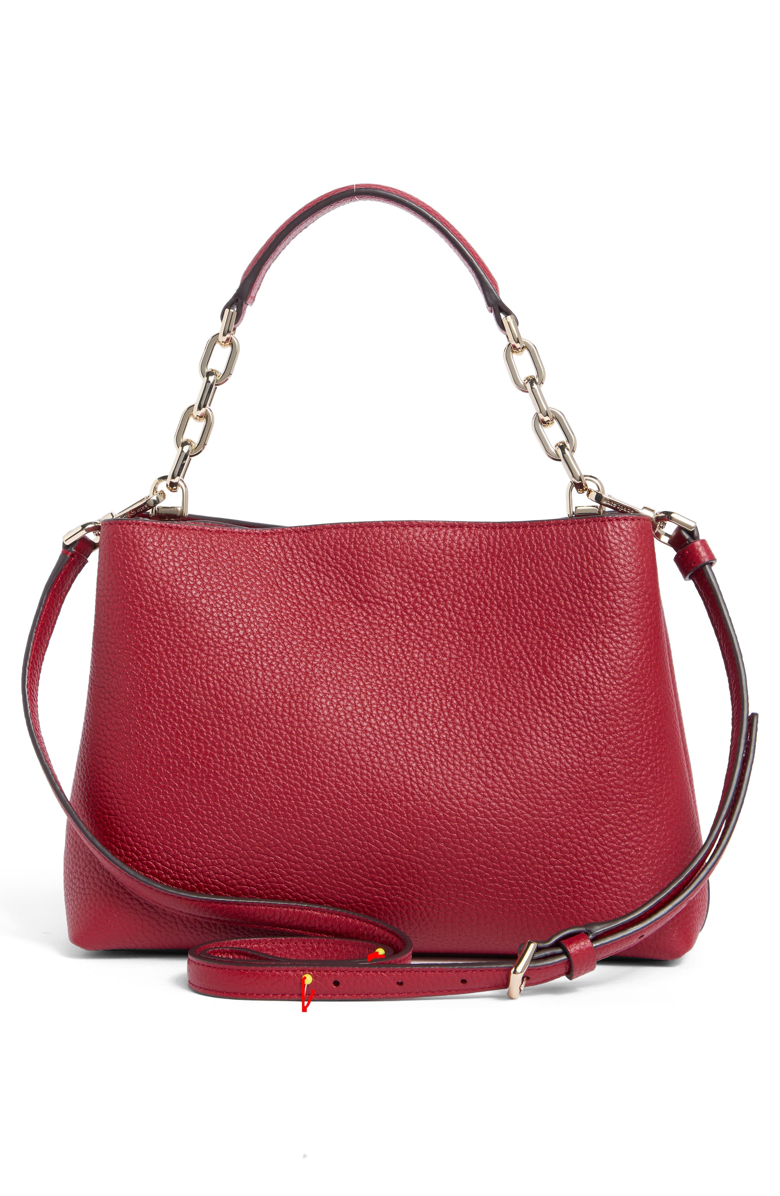 Kate Spade New York aubrey convertible top-handle bag, Alternate, color, Red Jam