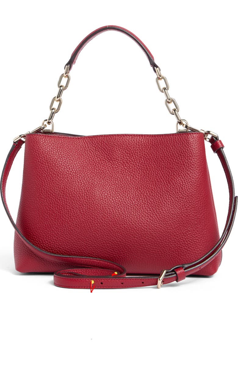 Kate Spade New York aubrey convertible top-handle bag, Alternate, color, Red Jam