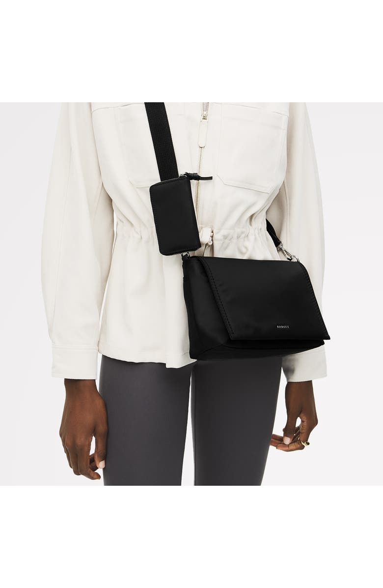 Radley Halley Row Medium Flapover Crossbody Bag, Alternate, color, Black