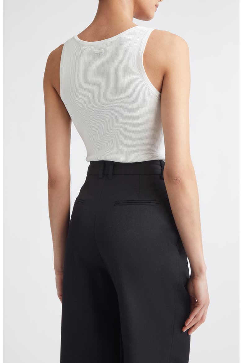 Rib Sweater Tank, Alternate, color, WHITE