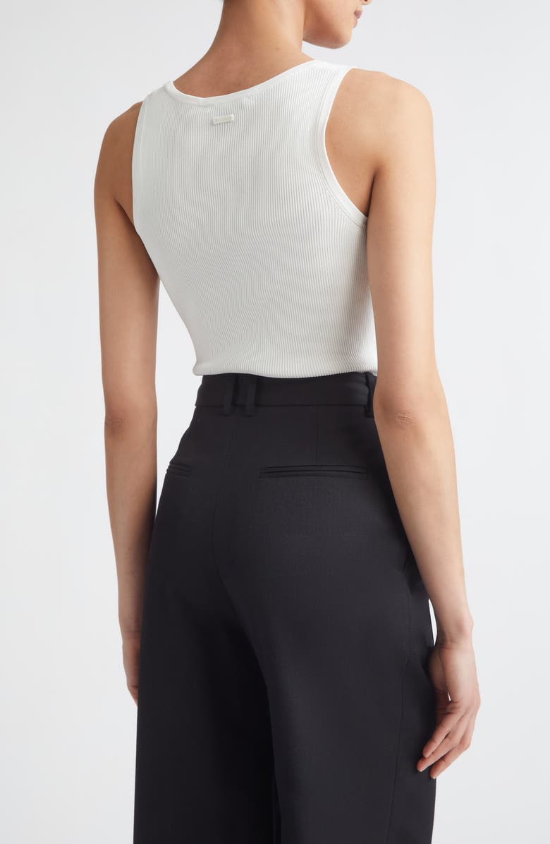 Max Mara Rib Sweater Tank, Alternate, color, White