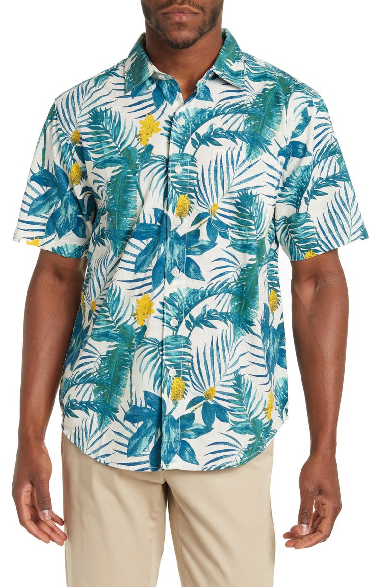 Tommy Bahama Canopy Flora Button-Up Shirt, Main, color, 