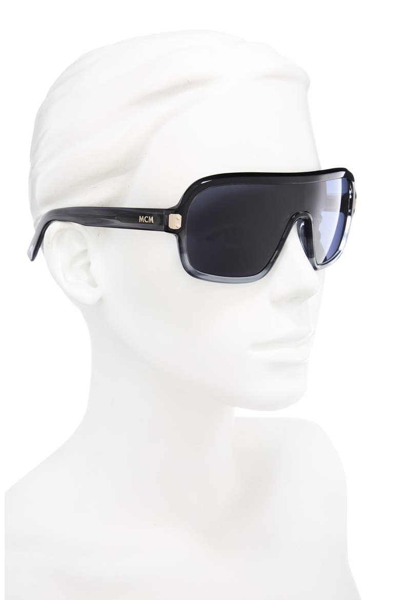 53mm Aviator Sunglasses, Alternate, color, SHINY BLACK / SMOKE