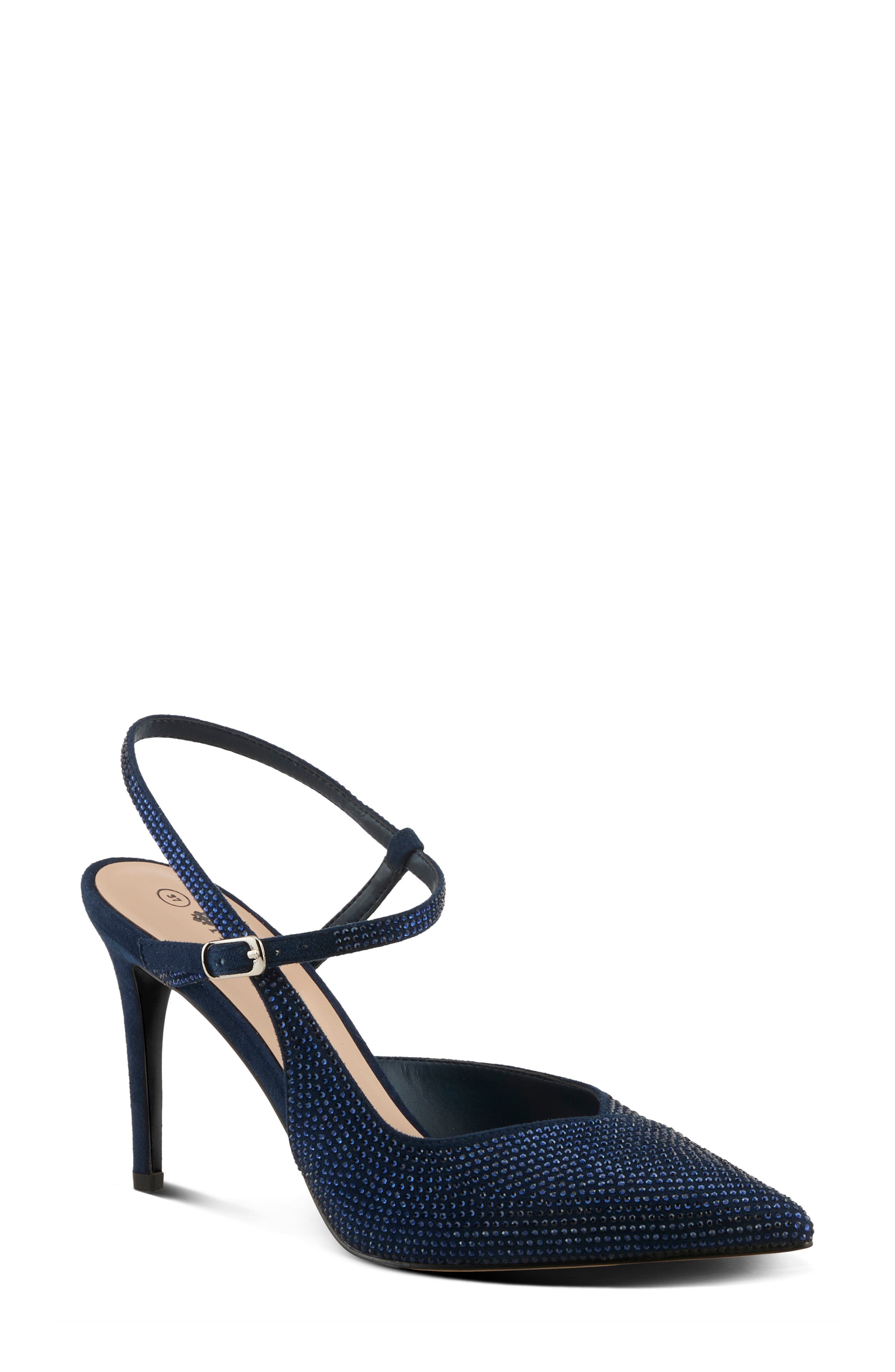 Elease Pointed Toe Pump, Main, color, NAVY