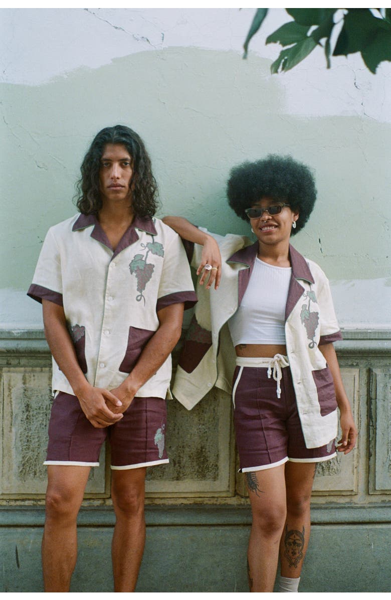 Tombolo 'Tombarolo' Cabana Shorts, Alternate, color, Pale White Wine