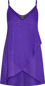 City Chic Tess Embellished High-Low Camisole