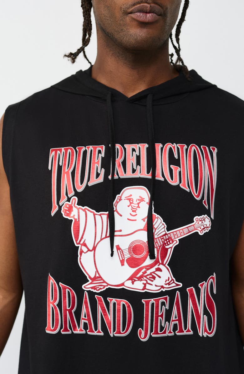 True Religion Buddha Basketball Hooded Tank, Alternate, color, 