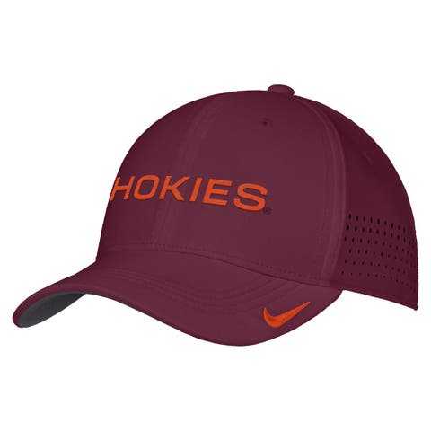 Men's Nike Maroon Virginia Tech Hokies 2026 On-Field AeroBill SwooshFlex Dri-FIT Hat
