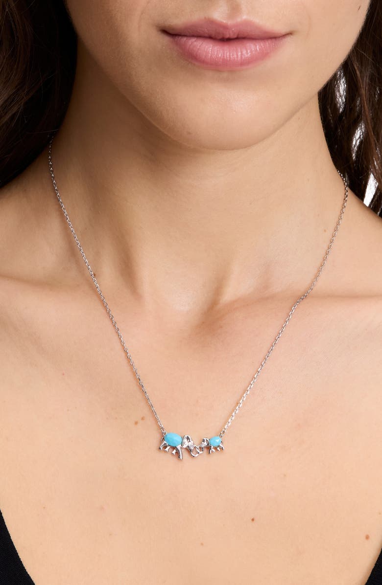 Kate Spade New York mama elephant pendant necklace, Alternate, color, 